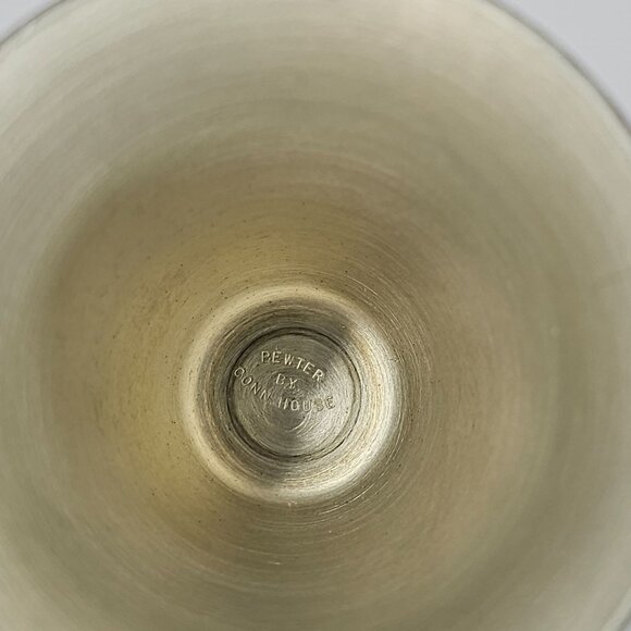 Vintage Connecticut House Pewter Goat Head Stirrup Cup Shot Glass - Picture 5 of 8